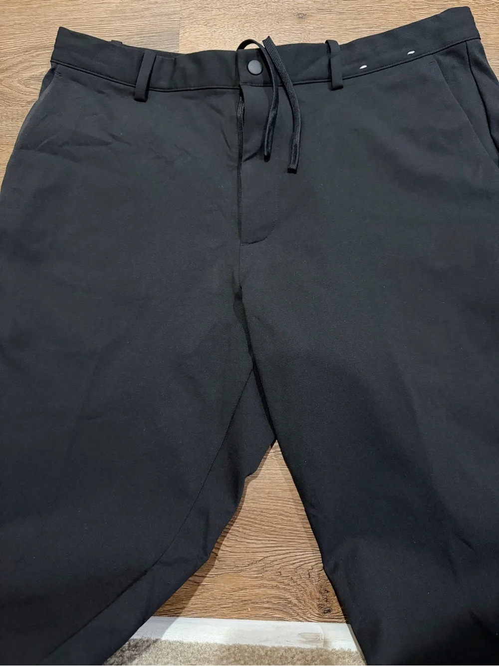 UNIQLO Men’s Black Technical Pants Drawstring 34x30 Polyester